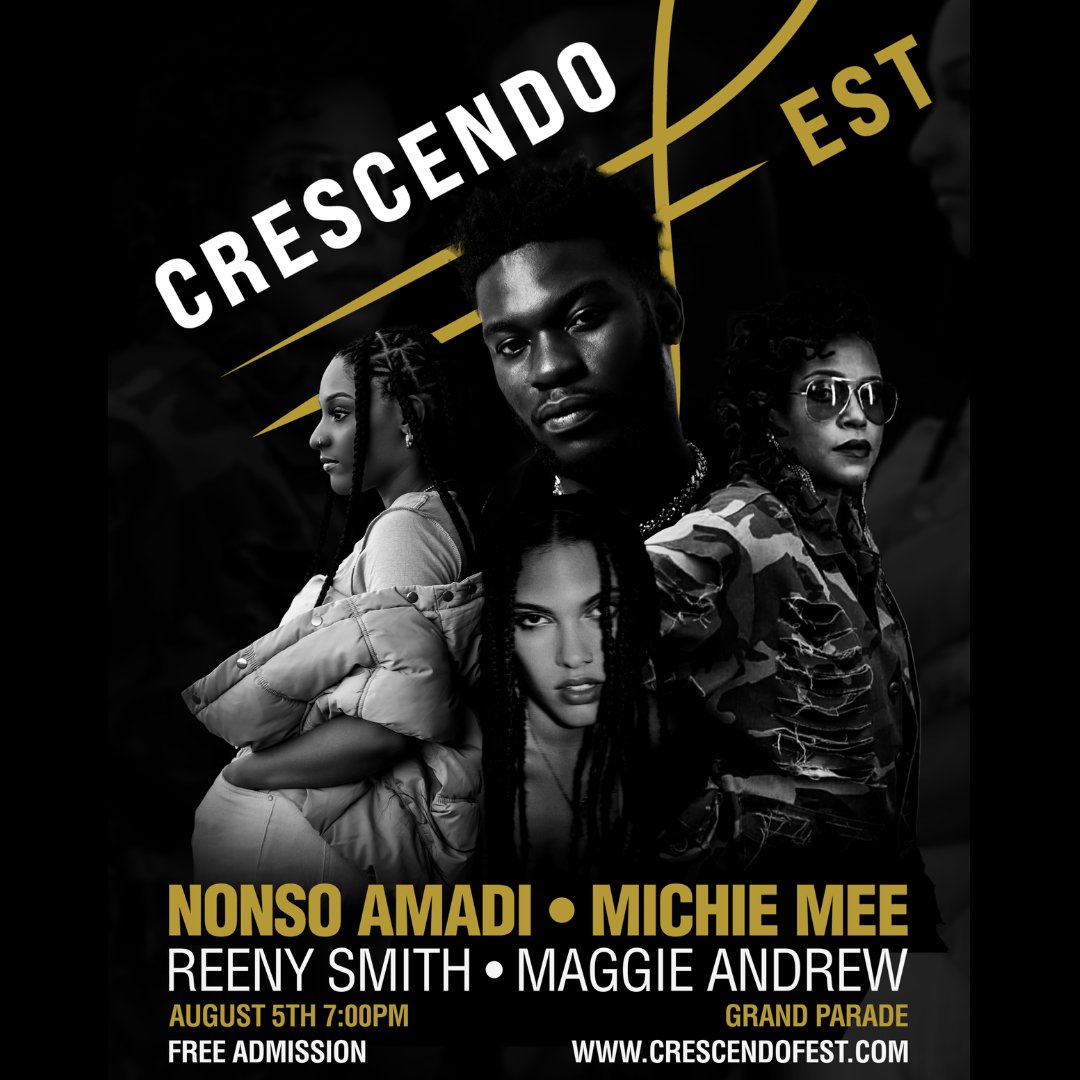 Less than 2 weeks until the first Crescendo Fest kicks off! Get ready for the conference, networking events, a celebrity interview and of course our main stage performance with Nonso Amadi, Michie Mee, Reeny Smith &amp; Maggie Andrew.
Check it all out here: crescendofest.com