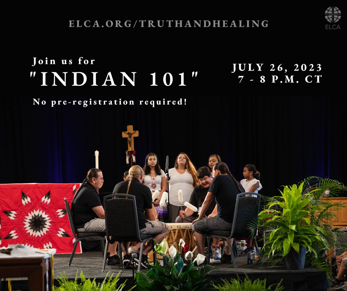 Happening this Wednesday! No pre-registration required! #ELCA #INDIGENOUS #TruthAndHealingMovement