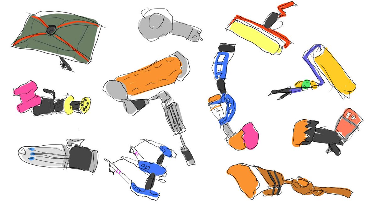 「#リプで来たスプラ武器資料なしで左手で描く リクエストセンキュウ」|発条山芭猫のイラスト