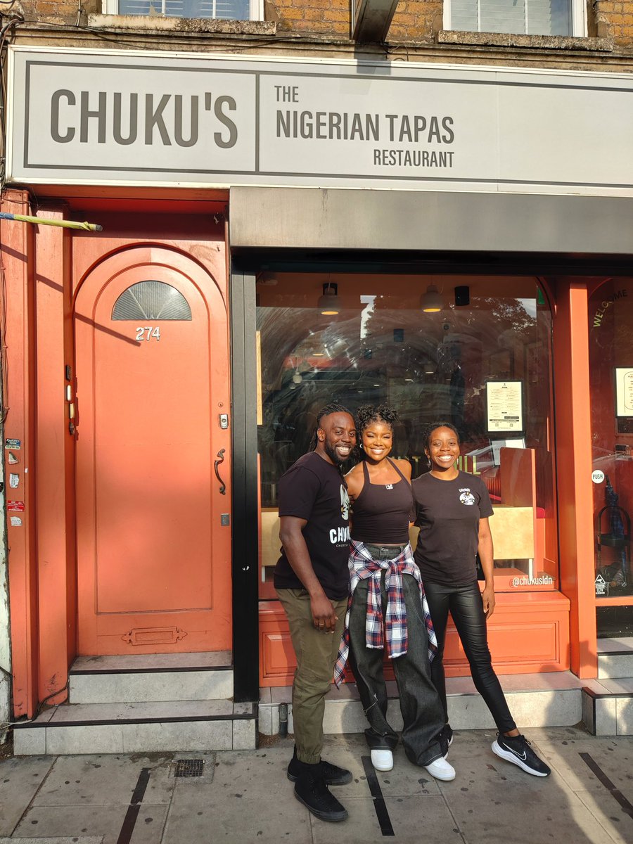 Chuku's (@chukusldn) on Twitter photo When Gabrielle Union <a href="/itsgabrielleu/">Gabrielle Union</a> came to chop, chat, chill at our Nigerian tapas restaurant π When Gabrielle Union <a href="/itsgabrielleu/">Gabrielle Union</a> came to chop, chat, chill at our Nigerian tapas restaurant π