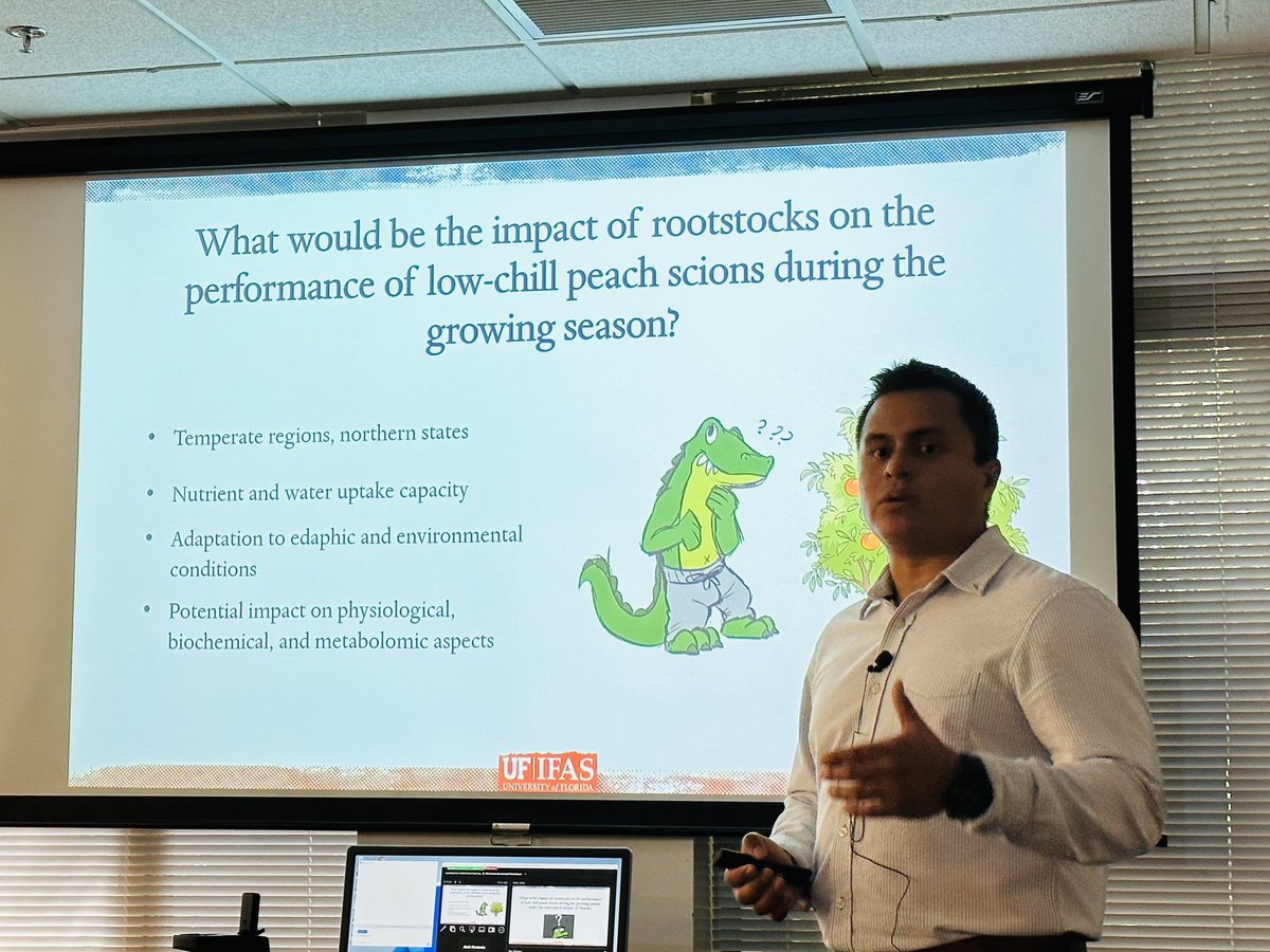 UFIFAS_IRREC's tweet photo. Newly-minted PhD, Dr. Jonathan Clavijo!
Dr. Clavijo researched Florida peaches ๐ and was supervised by #UFIFASIRREC Dr. Rossi and #UFIFASExt faculty member Dr. Sarkhosh.
@UFRootBioLab https://t.co/BrhXcCiKlC