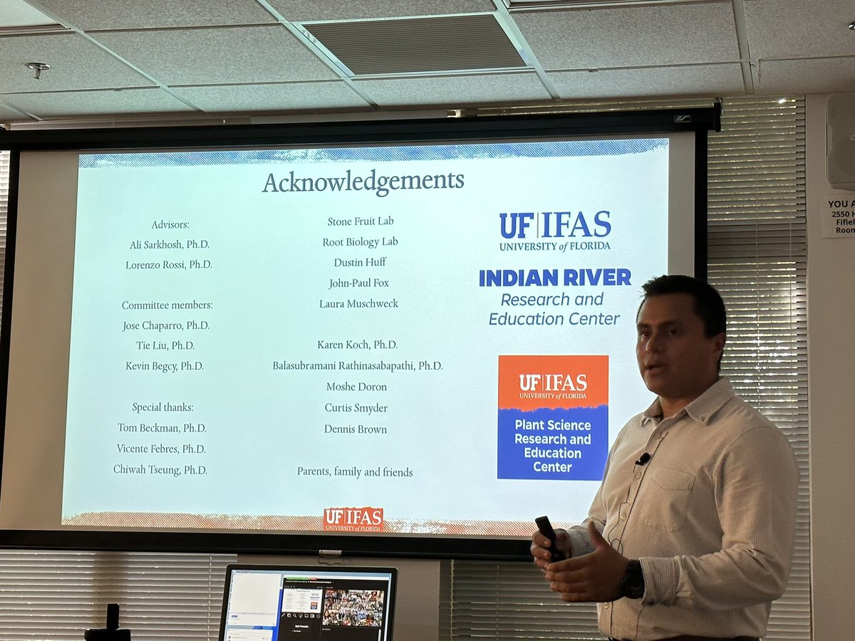UFIFAS_IRREC's tweet photo. Newly-minted PhD, Dr. Jonathan Clavijo!
Dr. Clavijo researched Florida peaches ๐ and was supervised by #UFIFASIRREC Dr. Rossi and #UFIFASExt faculty member Dr. Sarkhosh.
@UFRootBioLab https://t.co/BrhXcCiKlC