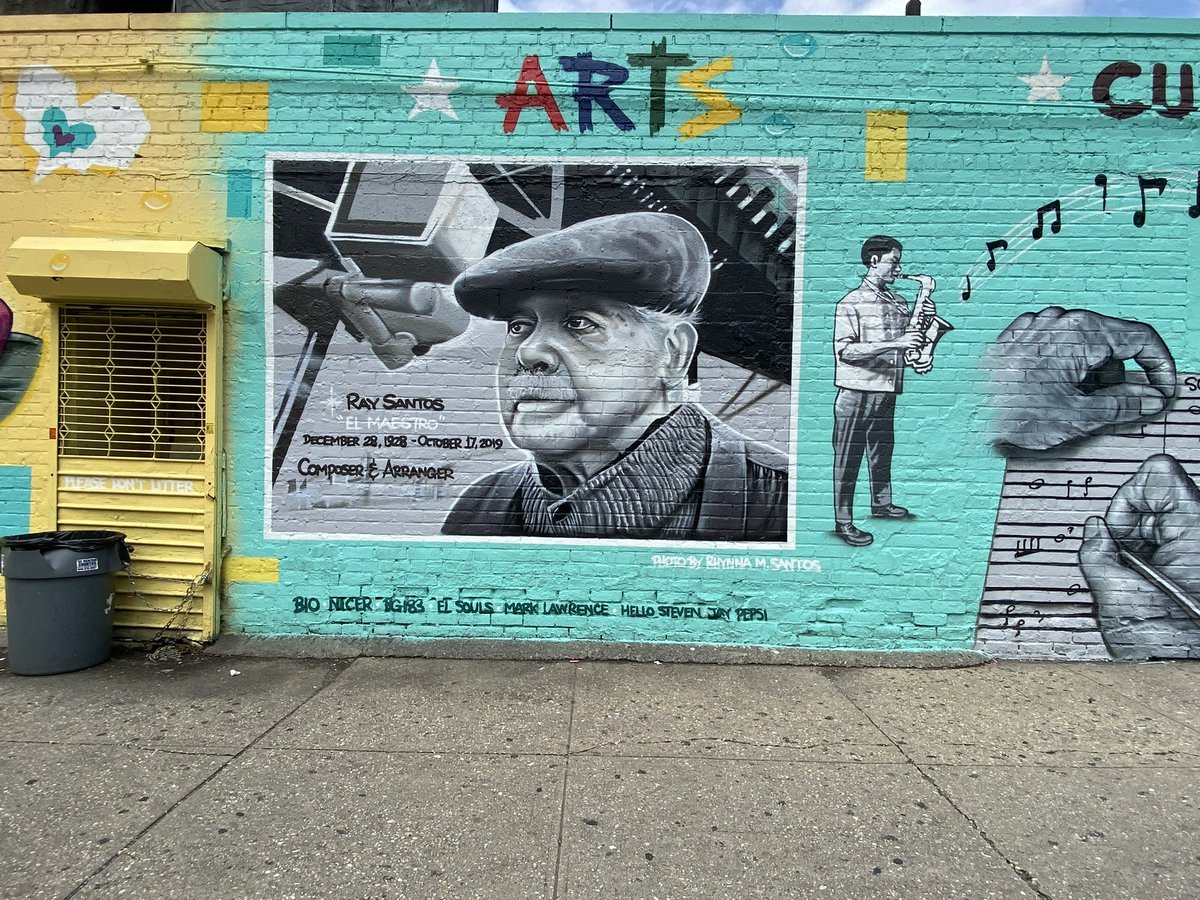 HuntsPointNews's tweet image. A new mural was recently unveiled in Longwood honoring 3 hometown heroes for their contributions to the lives of #Bronxites — Dr. Richard Izquierdo, Grammy winner Raymond Santos &amp;amp; DJ Grand Wizard Theodore.

The art was created by #HuntsPoint-based muralist collective #TatsCru.