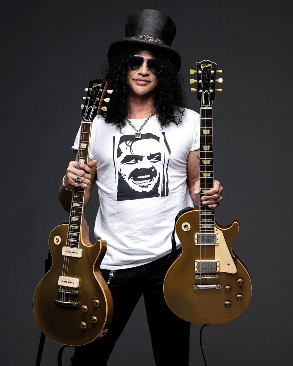 It’s fair to say that Slash is a Goldtop fan. 

See Slash's 1956 &amp; 1958 Goldtops and more in breathtaking detail, order your copy of The Collection: <a href="/Slash/">Slash</a> today.  bit.ly/44uhycH 

#gibson #gibsonpublishing #slash #slashnews