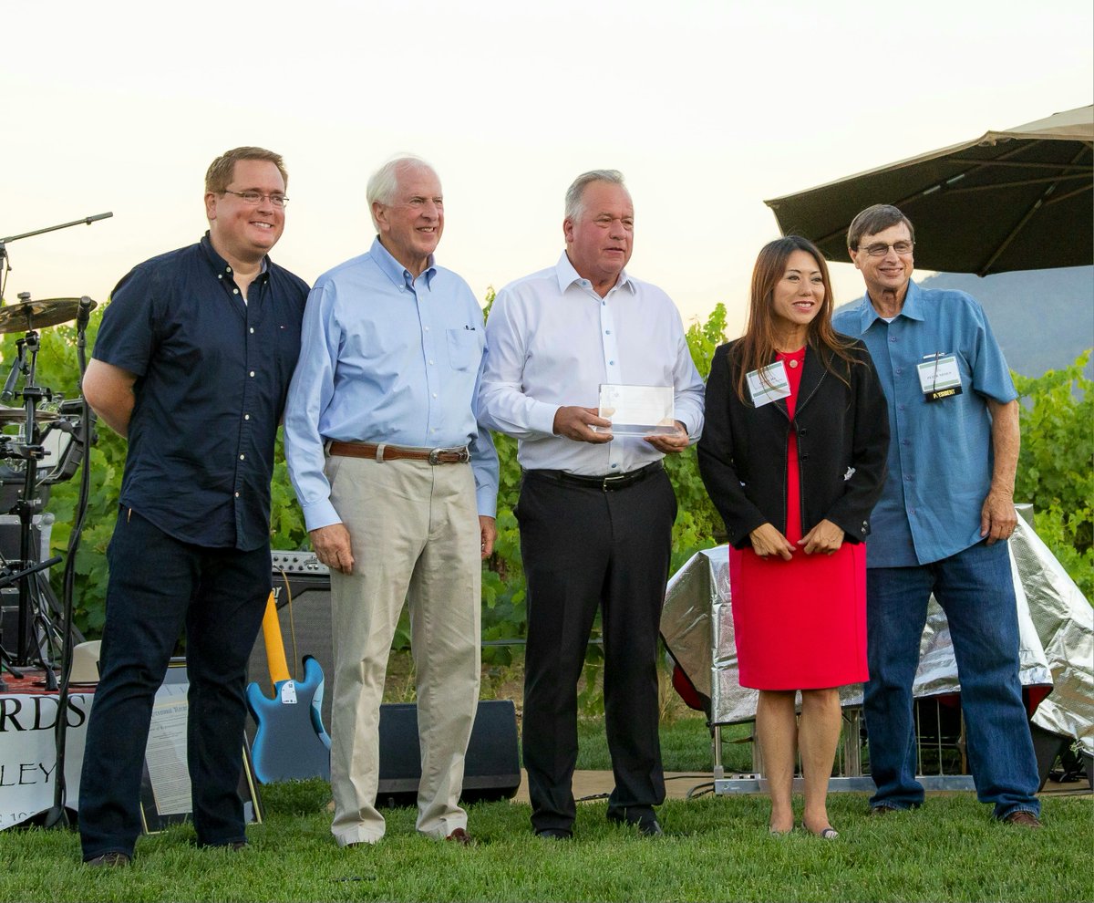 Senator Bill Dodd receiving a Farm Bureau Lifetime Achievement Award last Friday evening with CEO Ryan Klobas, Congressman Mike Thompson, California State Treasurer Fiona Ma and President Peter Nissen #napavalley