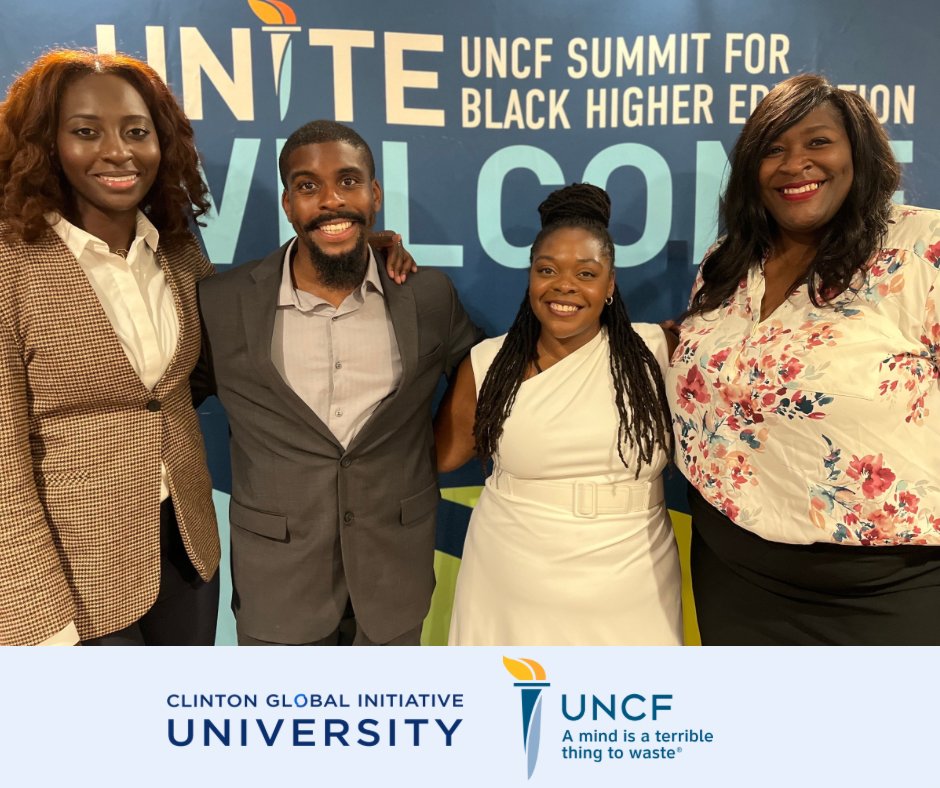 We were so honored and excited to host a panel at UNCF UNITE 2023 last week! Moderated by Ragina Arrington, CEO of CGI U, we heard from CGI U alumni Melissa Issa-Boube, Women’s Initiative in Niger; Malcolm Lee, Gabb Global; and Elissa Russell, READI Consulting 👩🏾‍🏫💫