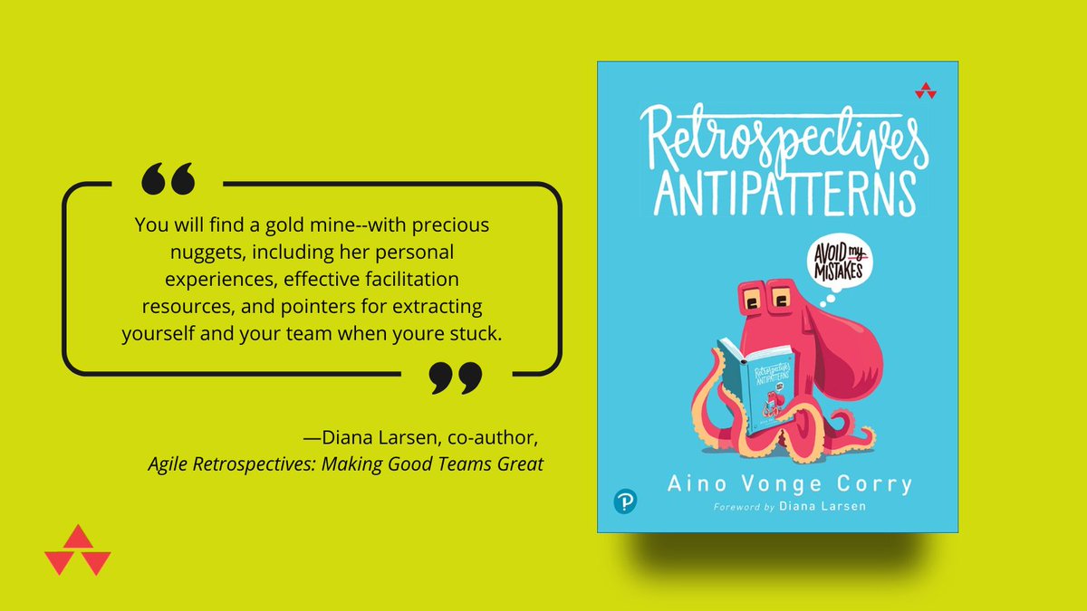 InformIT's tweet image. eBook Giveaway! 🎉 Retrospectives Antipatterns
24 reasons that #retrospectives fail and how to overcome each of them

HOW TO ENTER for a chance to win 1 of 3 eBooks👇
1️⃣FOLLOW @InformIT + @apaipi 
2️⃣RT THIS POST
Winners announced via DM on July 31

informit.com/store/retrospe…