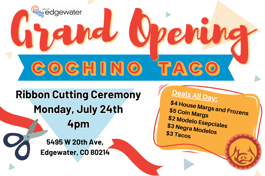 johnbeltrone's tweet photo. Check out Edgewater's latest traffic calming feature on your way to the @CochinoTaco Ribbon Cutting Ceremony at 4pm today. Safe streets support thriving businesses! https://t.co/TpacxjG0Pe