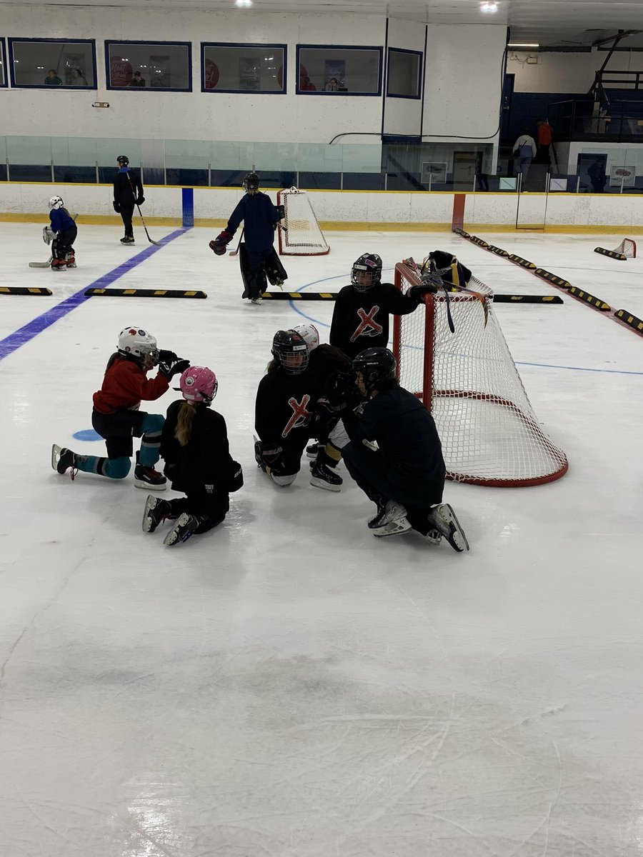 Day one of #XtremeHockeyCamps2023 is complete! We had the best day out on the ice with our girls camp 🥅🏒
