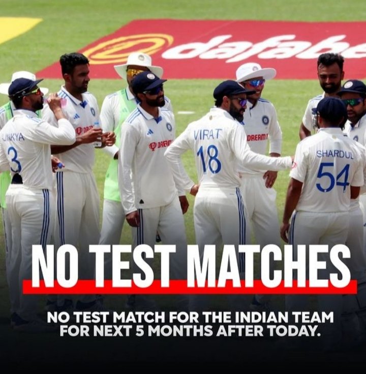 sandy8368's tweet photo. No Test Matches For The #indainteam For Next 5 Months After Today
@BCCI https://t.co/7TUO6FLGVG