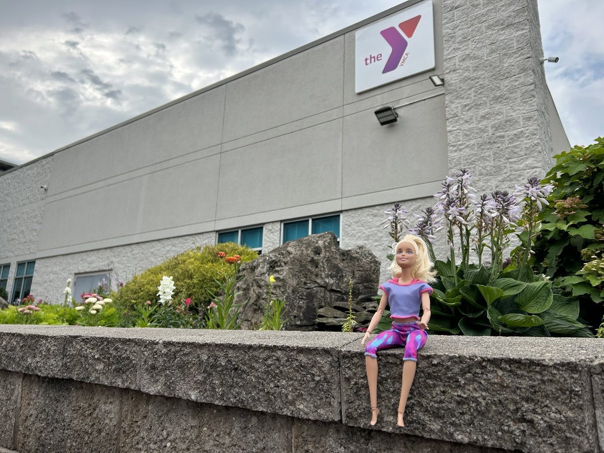 YMCARochester's tweet photo. Come on #Barbie let’s go to the Y! Even after a successful opening weekend at the Box Office, our girl still keeps her Monday routine. https://t.co/9IeUOCUYjx