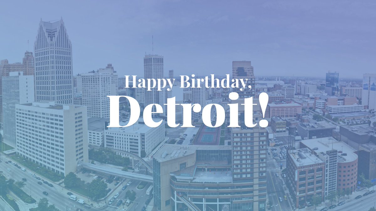 Happy 322nd birthday to our favorite city! 🎉 #detroit