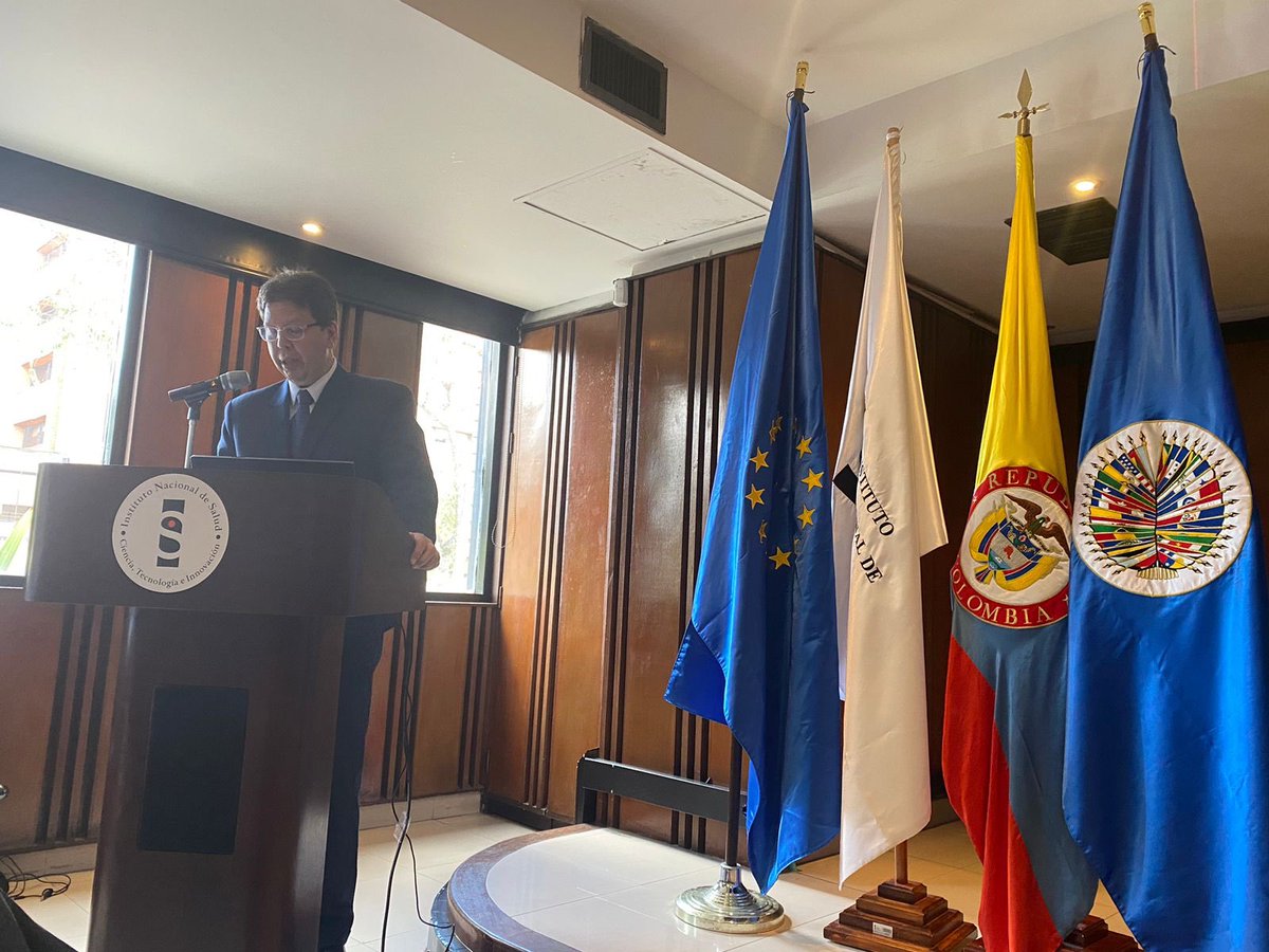 #INSTeCuenta Esta semana <a href="/INSColombia/">Instituto Nacional de Salud🇨🇴</a>, <a href="/OEA_oficial/">OEA</a>, <a href="/CancilleriaCol/">Cancillería Colombia</a> con apoyo de la <a href="/UNIONEUROPEA/">UNION EUROPEA</a> desarrollan la jornada sobre bioseguridad, biocustodia y comercio estratégico de material biológico y respuesta a incidentes.