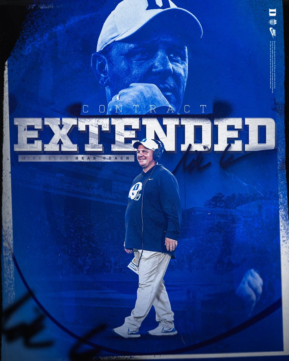 DukeFOOTBALL's tweet photo. CONTRACT EXTENDED 😈 https://t.co/IQEKxOW8fc
