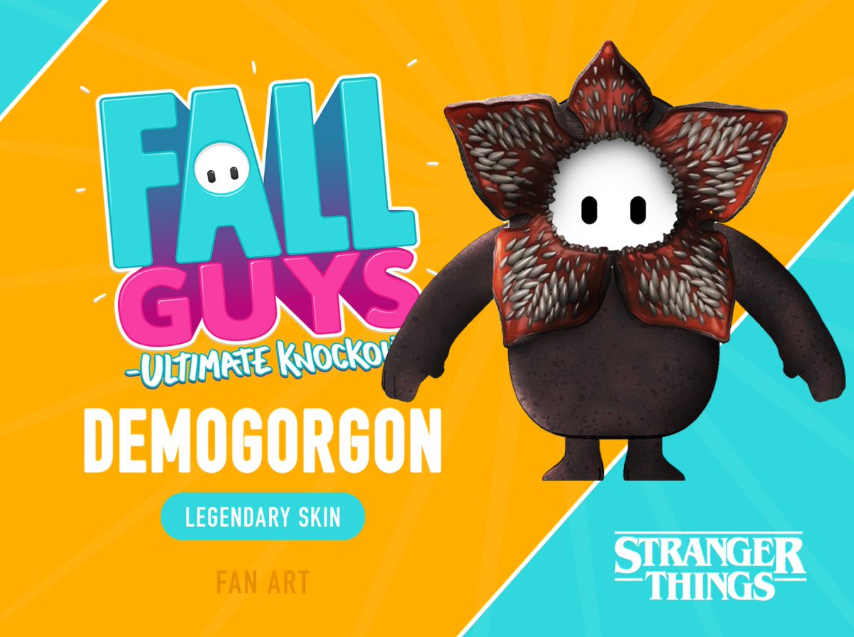 brennen27853's tweet photo. This is a really great idea and maybe down the road fall guys will add it in….. #FallGuys #fallguysfanart #StrangerThings https://t.co/gwXOTZOs8c