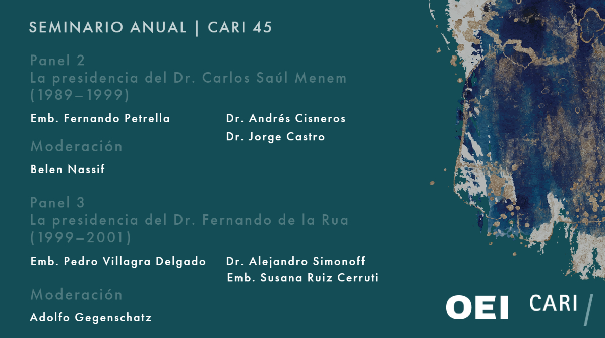 CARIconsejo's tweet photo. #CARI45

El CARI celebra su 45° Aniversario con el Seminario Anual:

📢 Cuatro décadas de política exterior en democracia: Trayectoria, logros y desafíos.

📅 26 y 27 de julio
📍 Actividad Presencial (Uruguay 1037, 1° piso, CABA)

🔗 Inscripción: https://t.co/jxFnoReWE9 https://t.co/eUdqsiIOCE