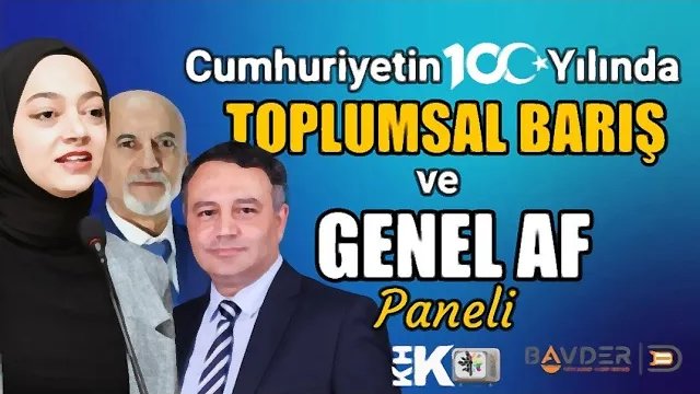 💥Bilim ve Adalet Derneği (BAVDER)
 Cumhuriyetin 100. Yılında Genel Af Çağrısı Yaptı.
@BavderD 

#KHKlarİptalEdilsin
KHK TV'de 
İzlemek için
👇👇👇
youtu.be/YQE2DQ5COE8