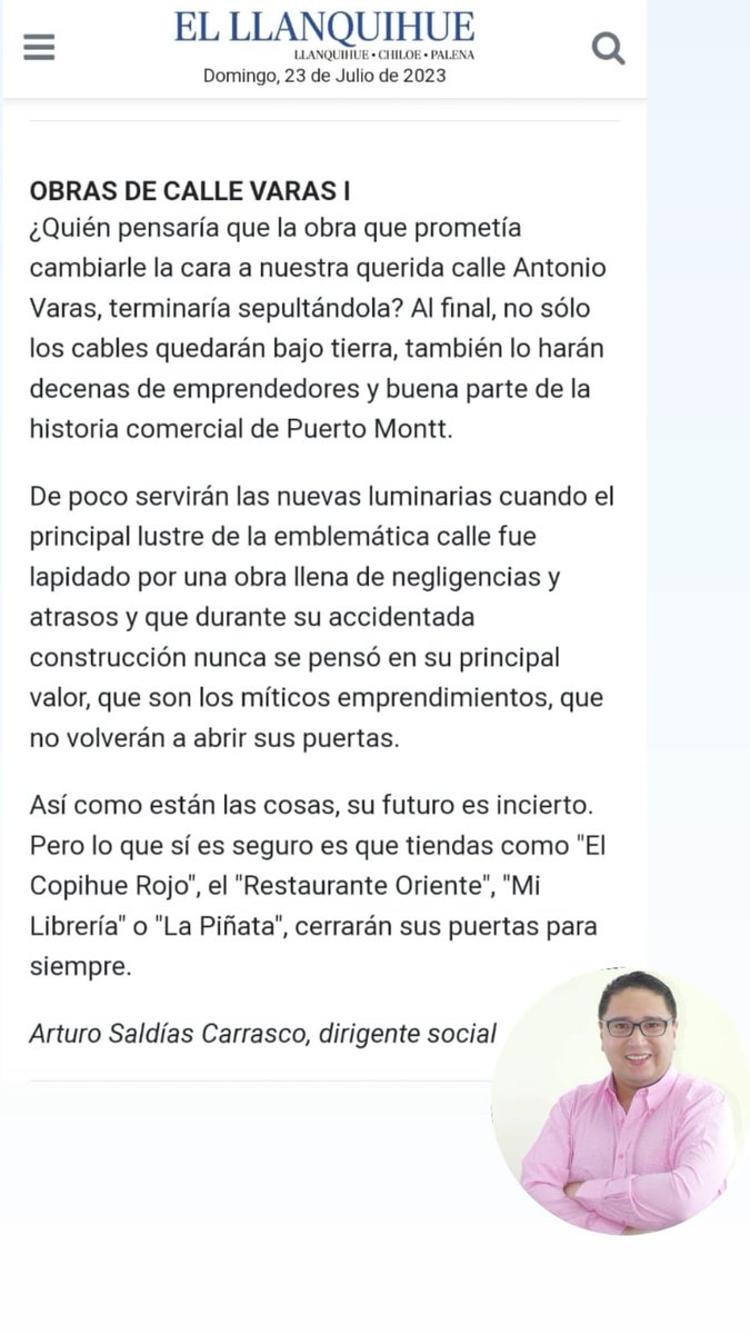 ARTURO_SALDIAS's tweet photo. Calle Antonio Varas #PuertoMontt https://t.co/2nlrQv3NhY
