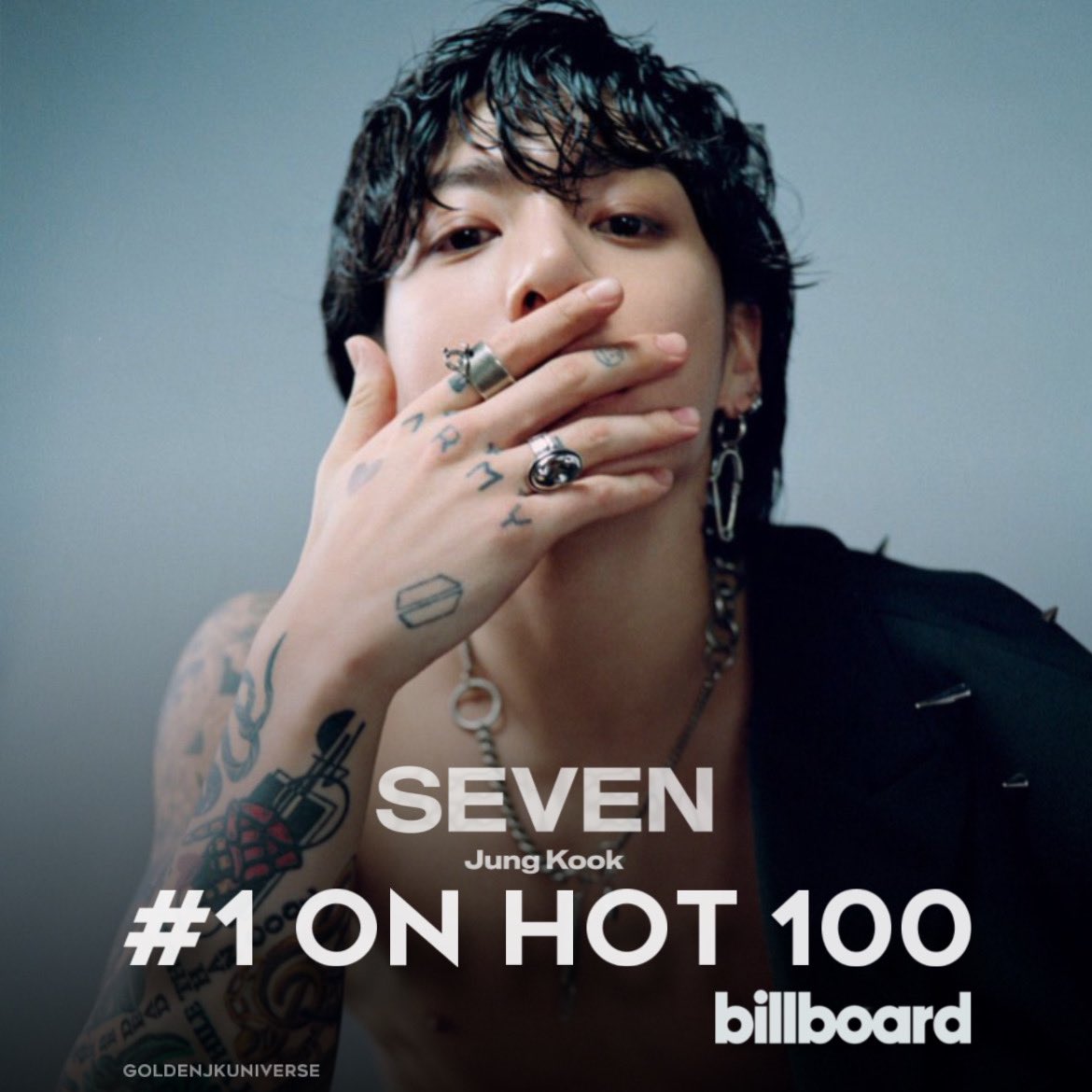 “Seven” by Jungkook officially debuts at #1 on Billboard Hot 100.