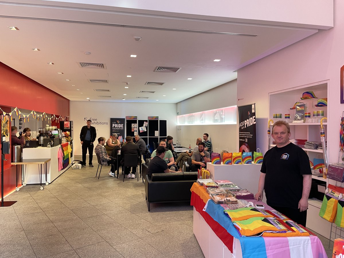 Pride House is now OPEN! 🏳️‍🌈🏳️‍⚧️ 
Come and visit our pop-up LGBT+ safe space at <a href="/RIBANorth/">RIBA North</a> in Mann Island. 

We have a cafe by <a href="/LovelocksC/">LovelocksCoffeeShop</a>, Pride pop-up shop, exhibition by KyivPride and community stalls. ✨
Open daily until Friday 4 August.
