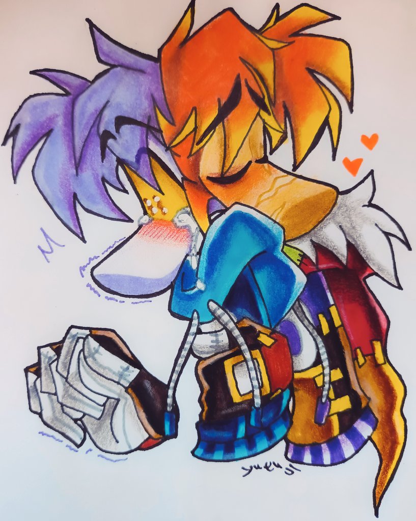 RayGizBlu's tweet photo. #Rayman #Raymesis #Rayvesis
-Is he... is he hugging me?...๐ฅบ
They had an overly personal argument and they both feel bad about it๐ฅบโค๏ธโ๐ฉน https://t.co/OgxTPeOrfm
