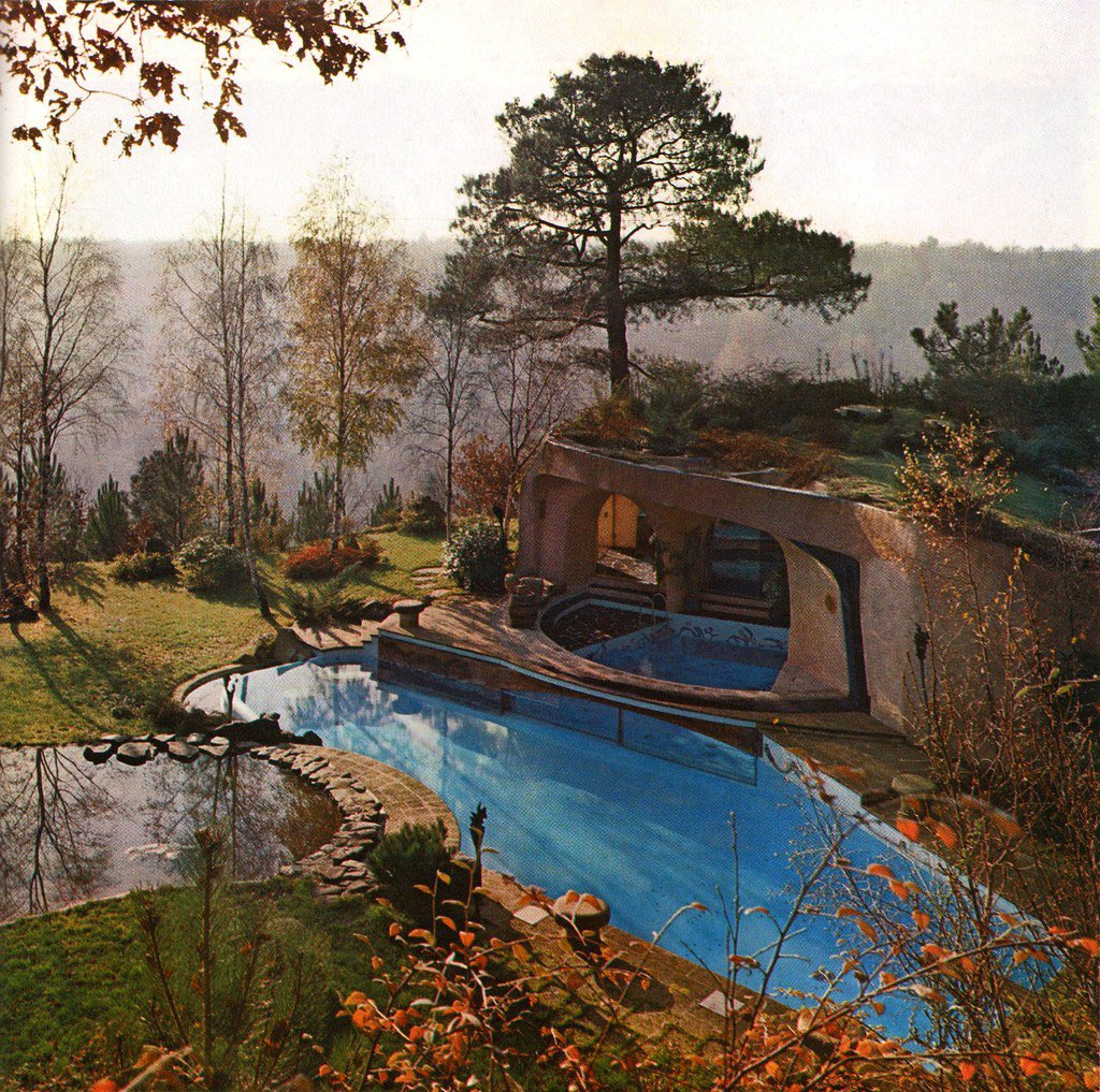 designdocument's tweet photo. The "Villa Goupil" designed by Jacques Couëlle (1967) https://t.co/oBeWz96Xco