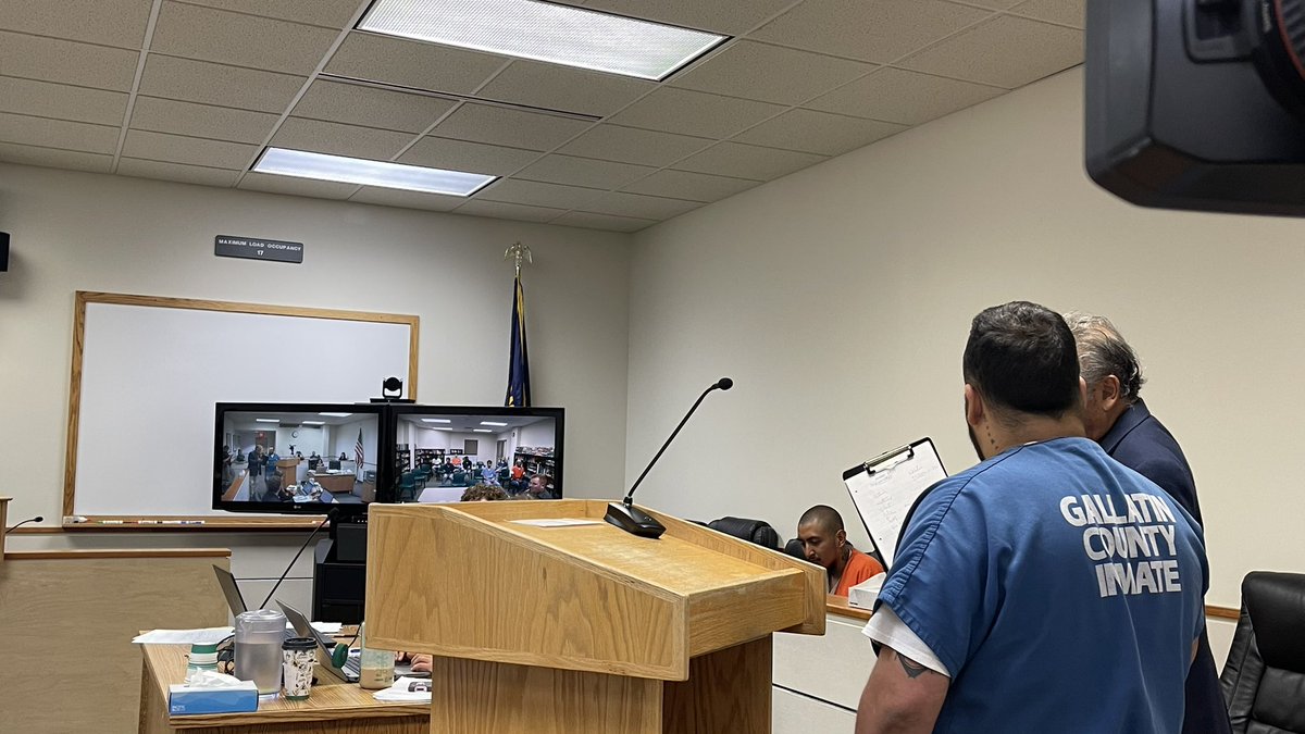 I’m in Gallatin County Justice Court where 13 people are appearing in court after Bozeman PD arrested 18 people in a prostitution sting over the weekend. 1 of those arrested in the sting was a Belgrade School Trustee, another was a assistant coach at Bozeman High. #mtnews <a href="/KBZK/">KBZK TV Bozeman, MT</a>