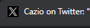 Cazio tweet media