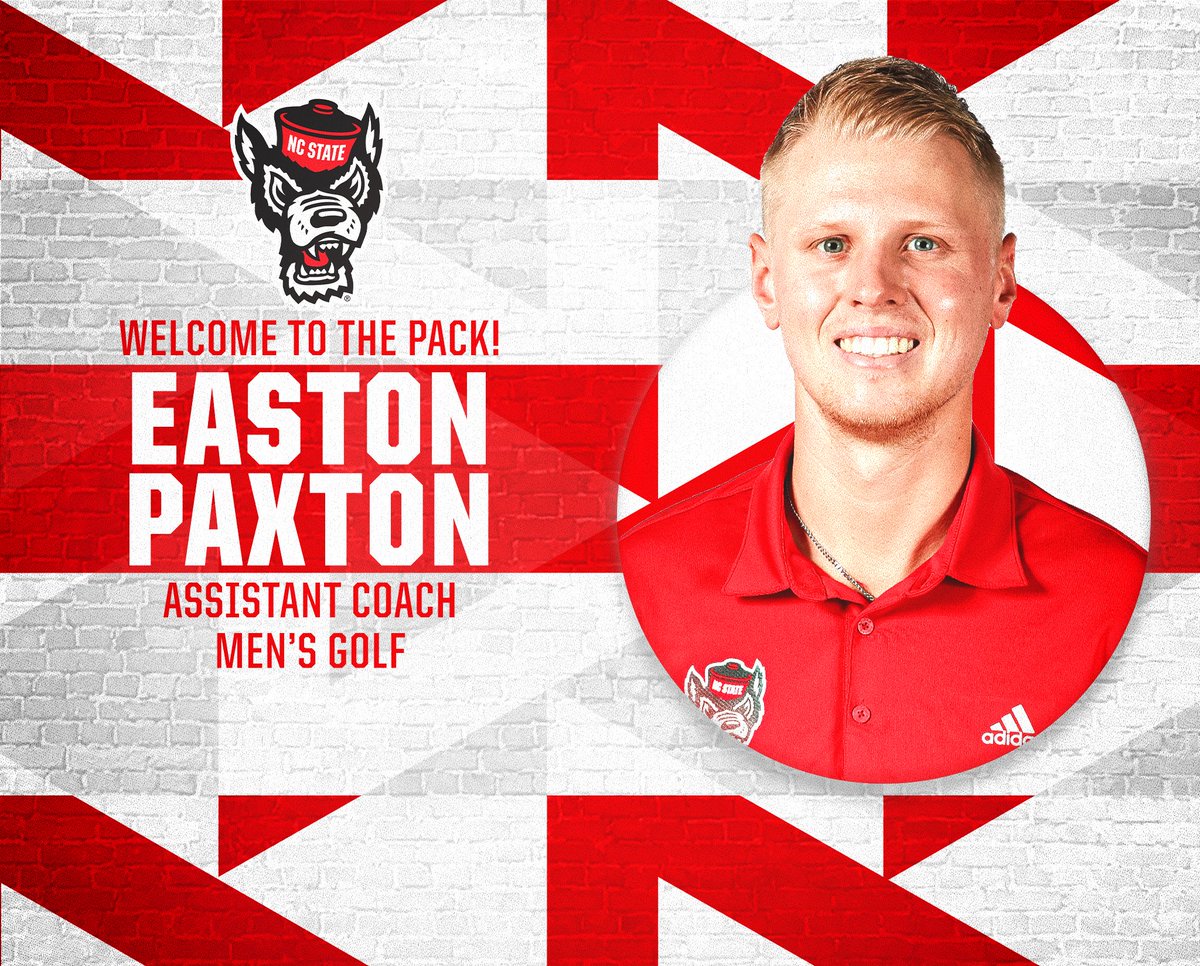 PackMensGolf's tweet photo. We got better today‼️

Thrilled to announce Jacob Hicks and Easton Paxton have joined the program as assistant coaches!

More info: https://t.co/on137l6Ir7 https://t.co/iLQzKW5OXo