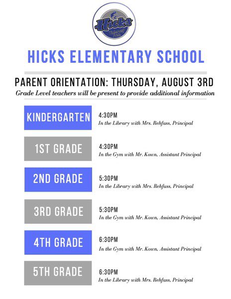 Back to school events: