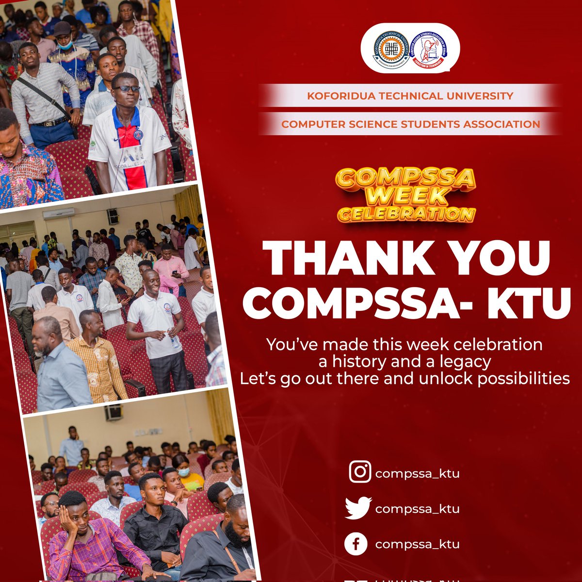 CompssaKtu's tweet photo. Thank you to the student of compssa π₯³
#compssaktu https://t.co/sN0VkGhbZt