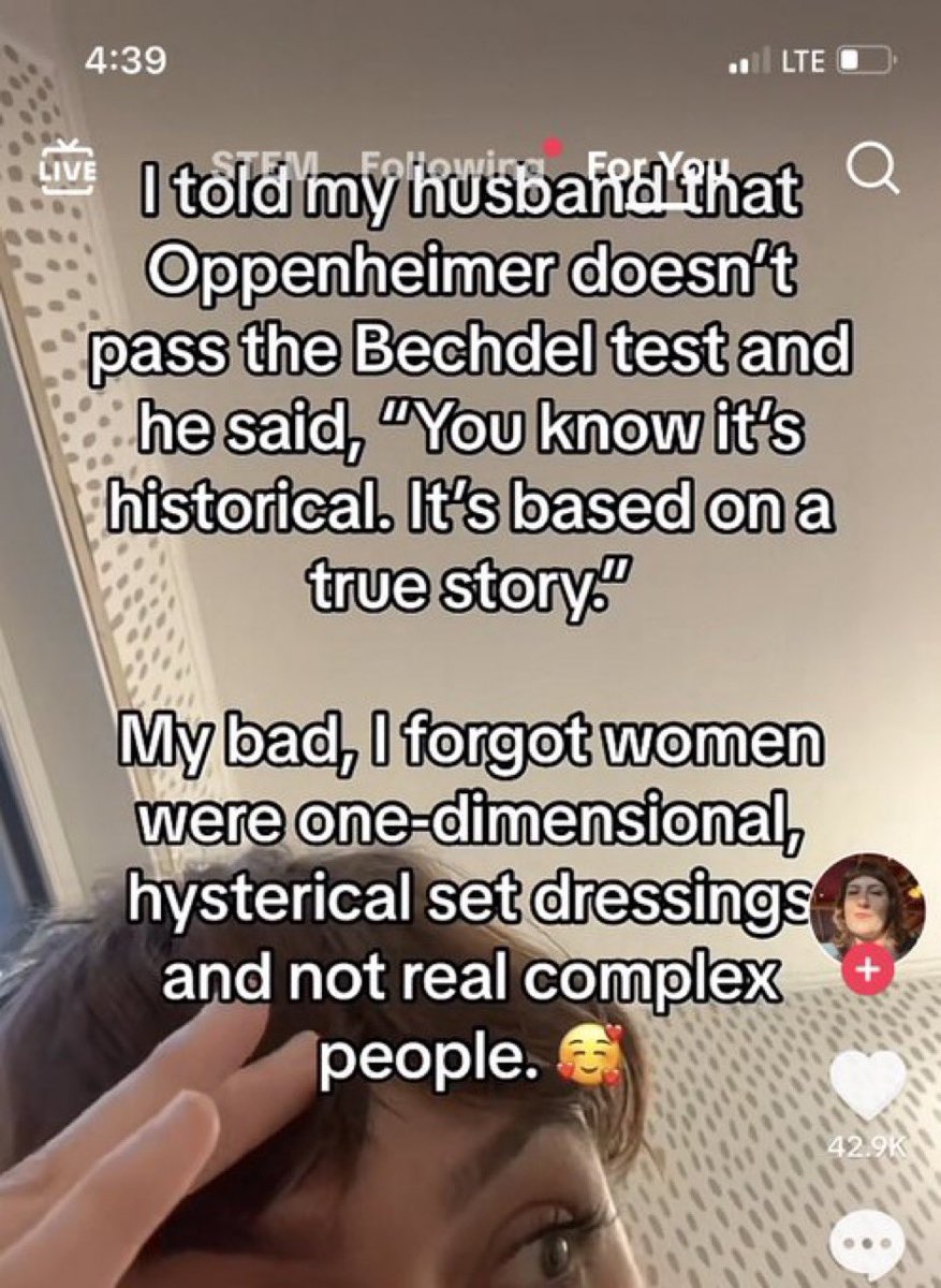 Posting that Joker (2019) passes the bechdel test and Breakfast at Tiffany’s doesn’t until I’m removed from the feminist movie group