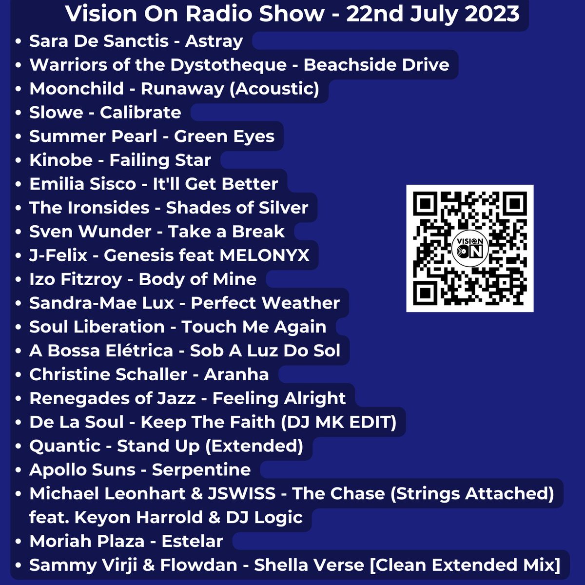 VisionOnMusic's tweet photo. Happy Monday, Saturday's show now streaming you lovely people 🤩

> https://t.co/Uj0jGLXQdk
> https://t.co/JI3l0mDQP3
> https://t.co/Nsh2TmauQN

#CinematicFunk #Soul #Library #Film #Downtempo #Electronica #Beats #Instrumentals #Jazz #HipHop #Covers 

🎷🎺🎸🪕🥁🎤🎧🎼🎹✌️🌼 https://t.co/y8hzI0mfdj