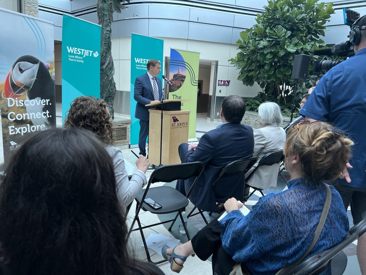 Air access is critically important in Newfoundland and Labrador, so our government has strong relationships with industry and stakeholders to help improve it - with big news today. For the first time, <a href="/WestJet/">WestJet</a> has a year-round direct flight between St. John's and Calgary.