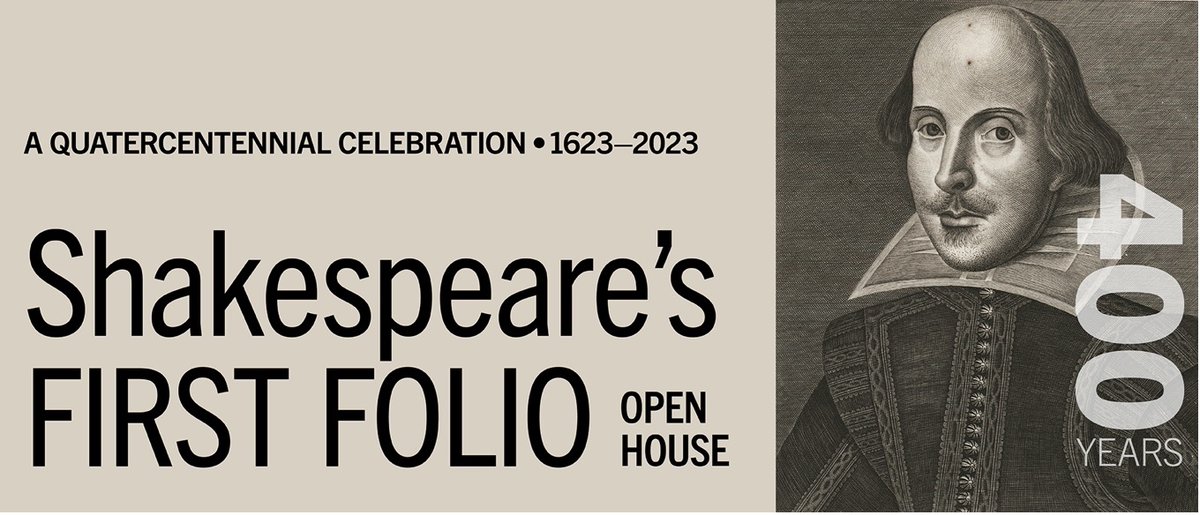 Fisher_Library's tweet image. To celebrate the 400th anniversary of Shakespeare's First Folio, we are hosting an open house this Thurs. (July 27) from noon to 8pm. On display will be all four 17th century Folios. It's a rare opportunity to view this seminal book, one of only 2 copies in Canada!