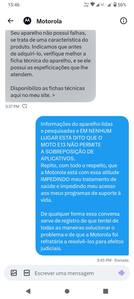 danielglauber's tweet photo. @MotorolaBR @celsorussomanno @maragabrilli @marlonluz Meu Deus, vejam a cara-de-pau da Motorola... https://t.co/sOmXfs7QHE