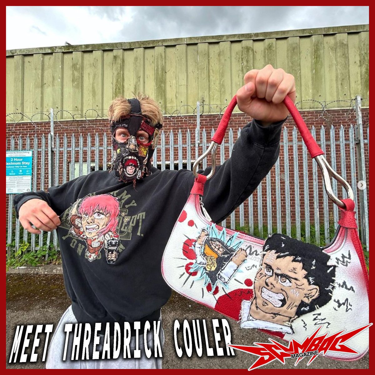 ScumbagMagazine's tweet photo. Meet Threadrick Couler. He makes amazing 1of1 custom sewn pieces. He literally illustrates with thread to make some crazy unique apparel and art. Go give him a follow on Instagram, he is constantly dropping 🔥 https://t.co/Lb16tc1Bkf