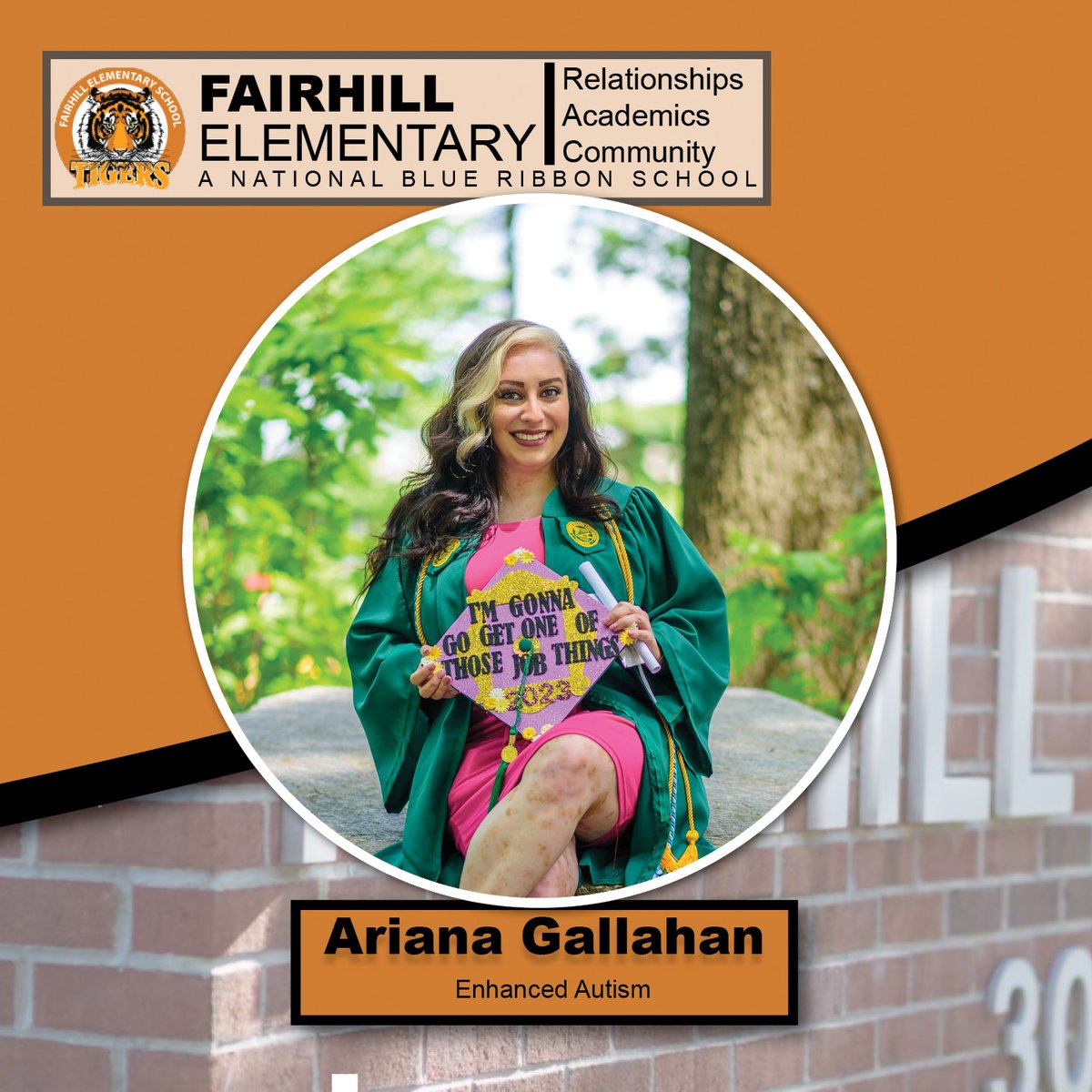 Meet Ms. Gallahan! She enjoys reading, lounging around with her dogs, and going to the gym. If she really enjoys a book, she'll get completely lost in it.

What book recommendations do you have for Ms. Gallahan? 
#fcps #YouBelongAtFairhill