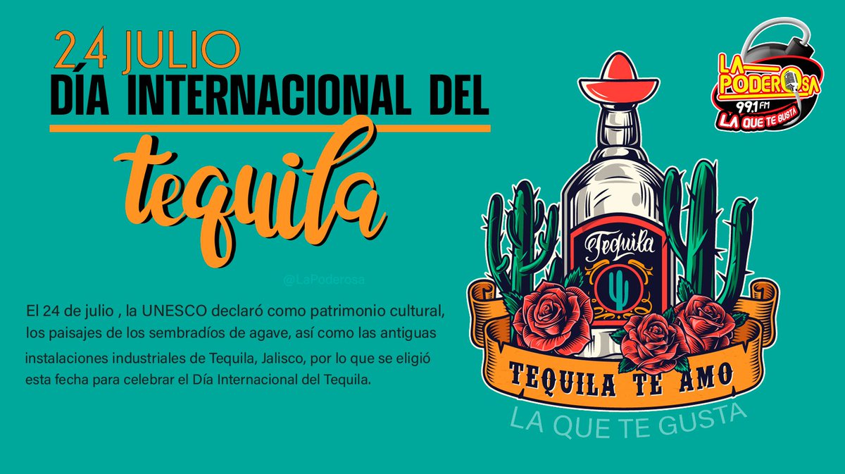 LaPoderosa991's tweet image. ¿Y tú cómo celebras el #DiaInternacionaldelTequila ?
Cuéntanos en #LaPoderosa