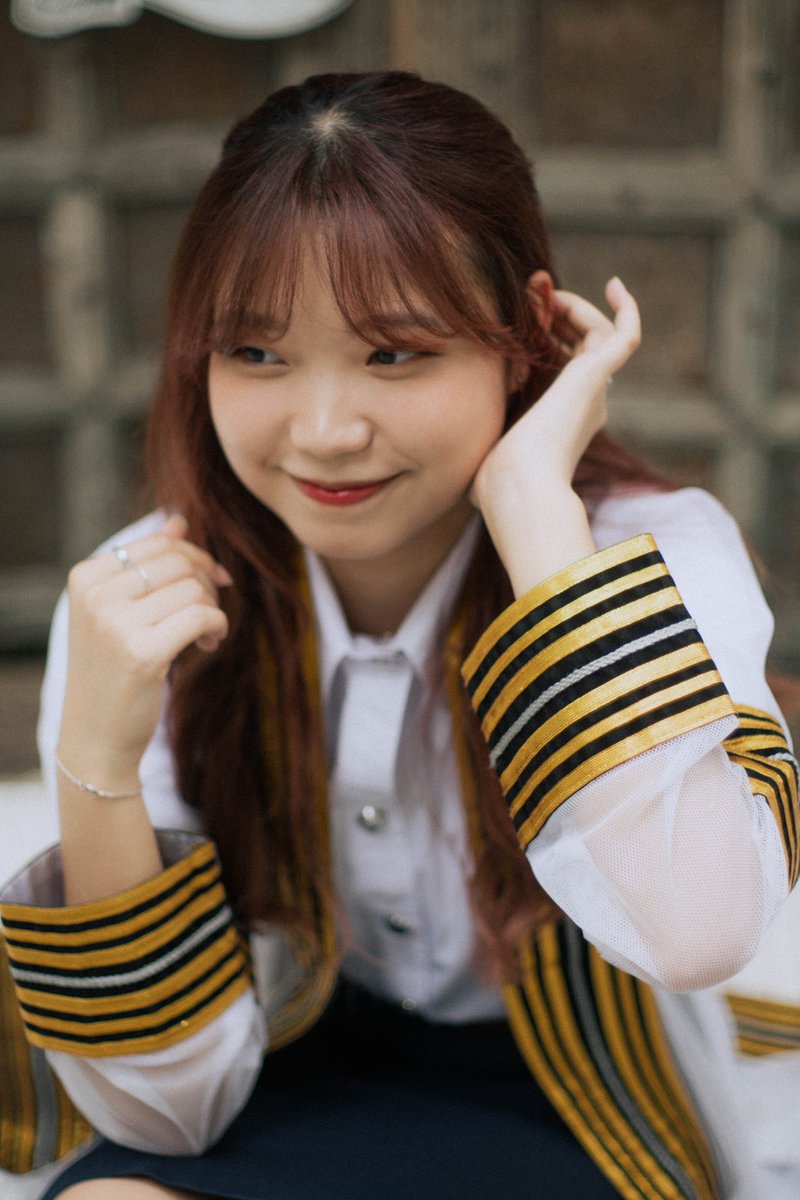 yellowpeachm's tweet image. ออกแนวสวยหวานเรียบร้อยดั่งผ้าพับไว้