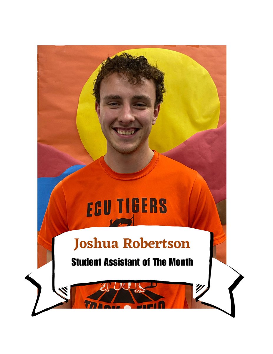ecoklibrary's tweet photo. • Student Assistant Spotlight: Joshua Robertson •
Joshua is a Sophomore majoring in Kinesiology. He works in Collection Services. Josh enjoys running and playing Fortnite in his free time! 🏃‍♂️🎮 #StudentOfTheMonth #ECOKLibrary #ECUTigers 🐯🎉 https://t.co/31Hnd1wqls