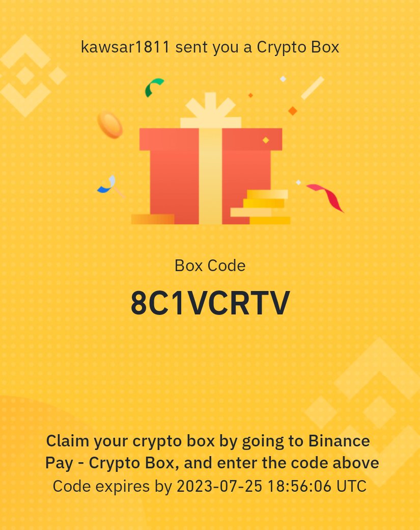 Binance Free Crypto box tweet media