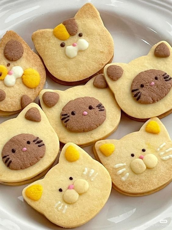 daily_dolce's tweet photo. Cat shaped desserts https://t.co/Xqo1jWrJje