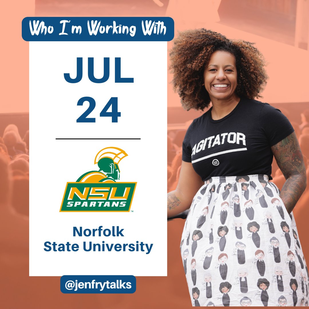 jenfrytalks's tweet photo. Excited to be at Norfolk State University today for their annual department retreat for development, leadership, and training for their department staff and sports coaches. We digging into conflict, DEI, and essential conversations!
#DEI #Conflict #EssentialConversations https://t.co/TpUeRtnixW