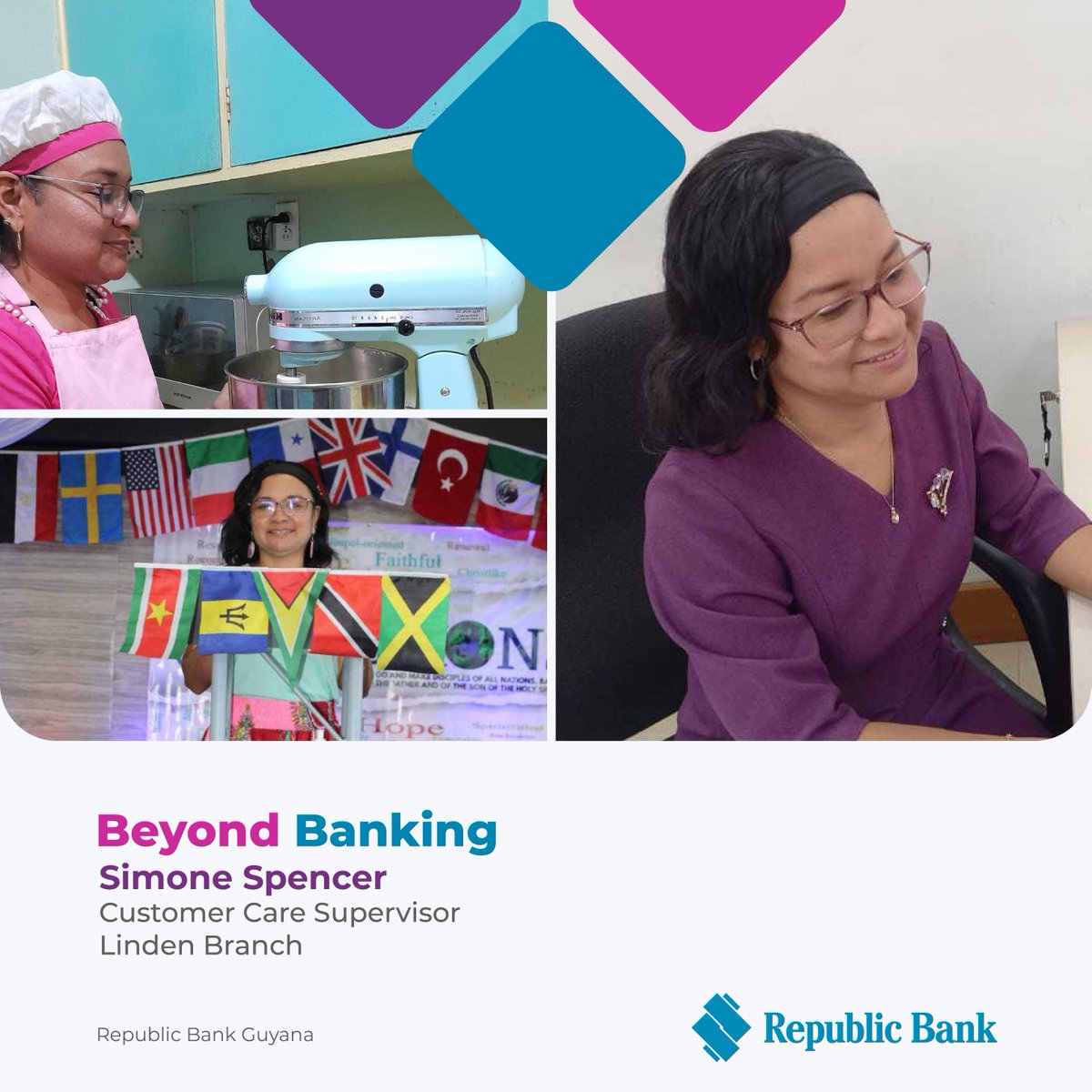 republicbankgy's tweet image. Meet Simone Spencer, a member of the RBGY team for 28 years. She's passionate about making a difference by empowering girls and young women to reach their full potential. Thank you for being a beacon of strength and inspiration to the Linden community! #BeyondBanking #RBGYProud