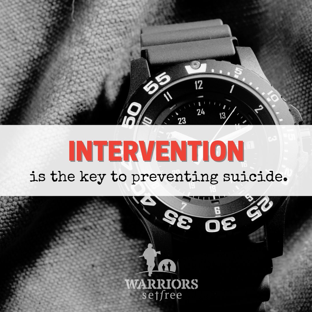 WarriorsSetFree's tweet photo. The truth... most suicidal people are undecided about living or dying. 

That's why intervention is the key to preventing suicide.

Do you know a veteran or first responder who is struggling? Let's connect... info@warriorssetfree.org https://t.co/zEcedMYAWU