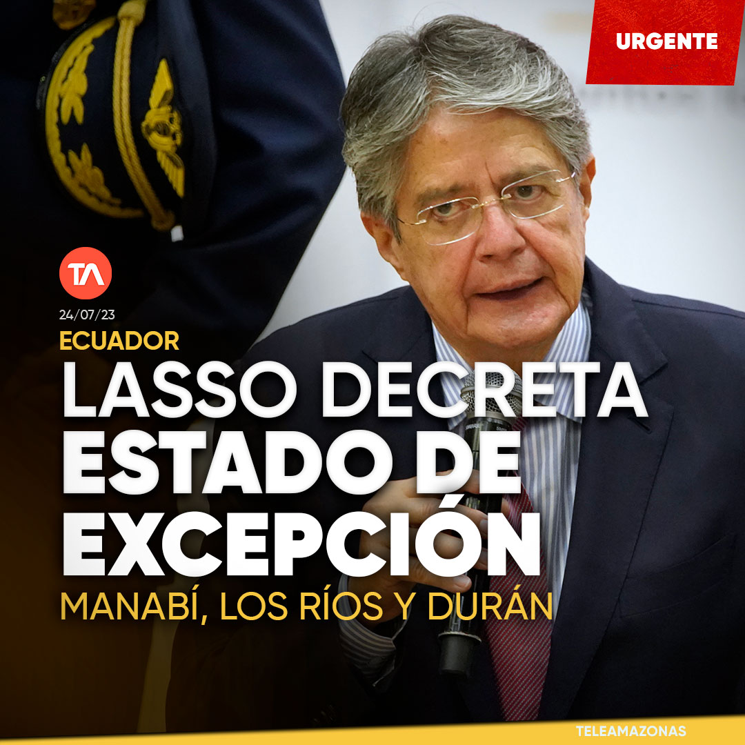 #ATENCIÓN | El presidente Guillermo Lasso decreta estado de excepción en Manabí, Los Ríos y en Durán tras el asesinato de Agustín Intriago, alcalde de Manta. ow.ly/1ABF50PjPqQ