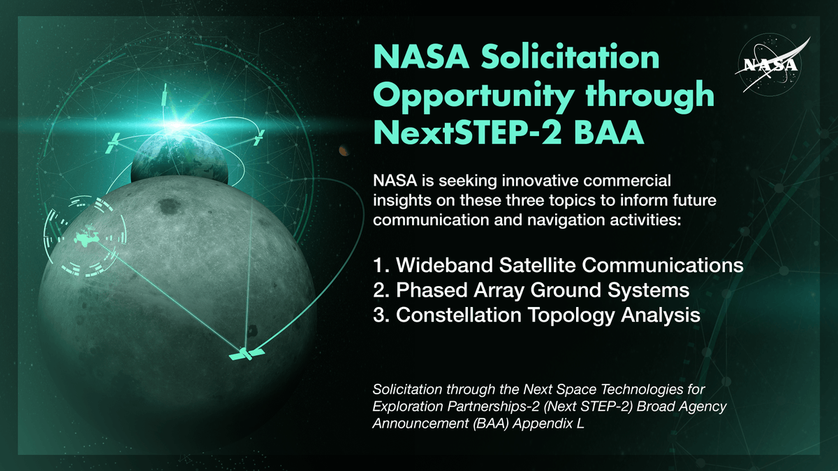 Did you know Goddard’s Near Space Network includes both government & commercial antennas? Now, the @NearSpaceNet is seeking industry knowledge through a NASA solicitation! If you are part of the aerospace industry, read and respond by Aug 7: go.nasa.gov/3PL12AA