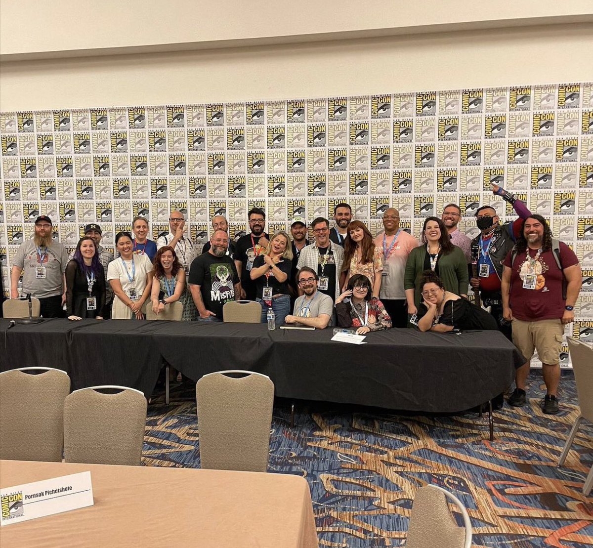 Thanks @CreatorsAssemb, it was an honor and privilege to share a table with @geauxta, @cherishchen and @davidbooher this weekend! #SDCC #RepresentationMatters #MakeComics 🗯