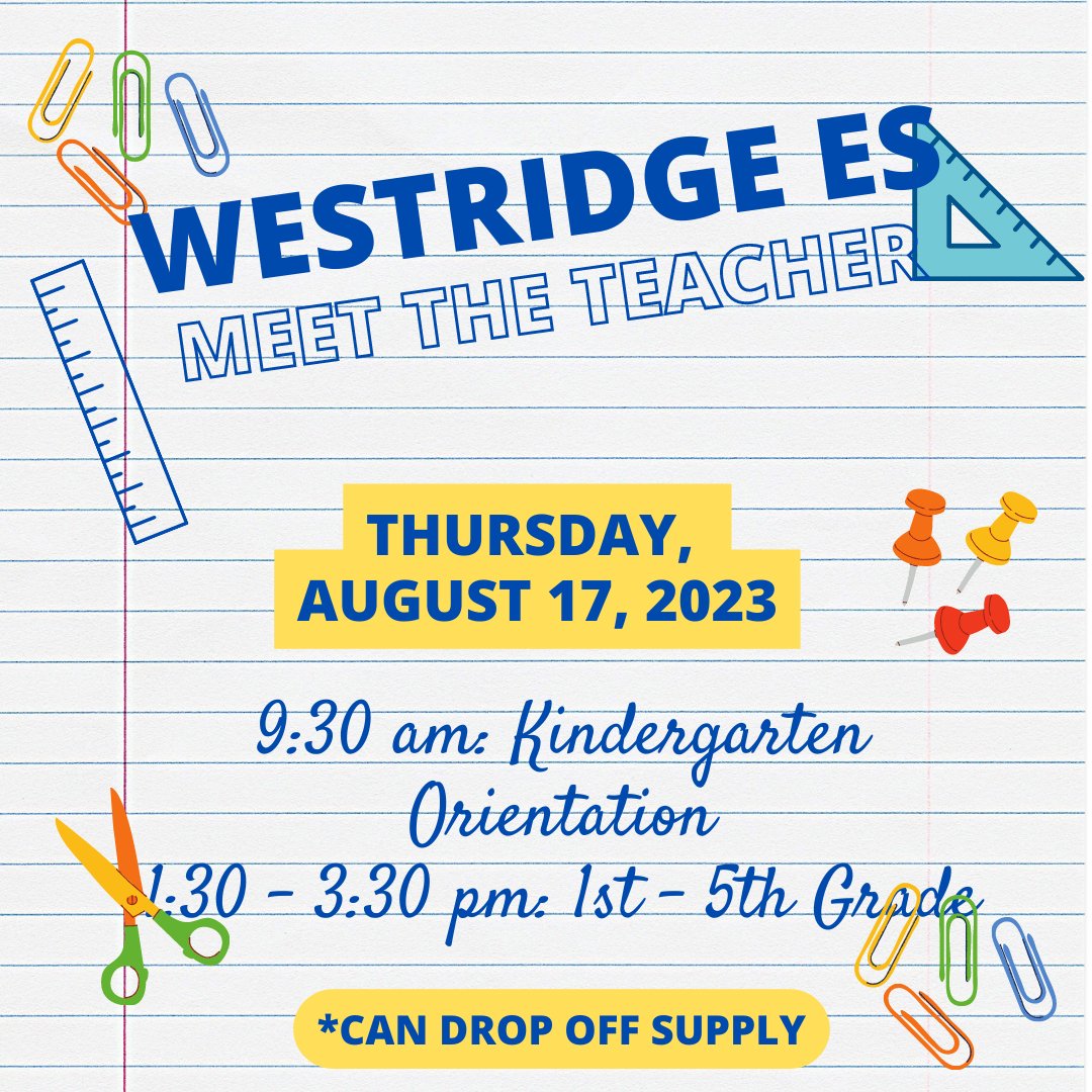 Westridge Meet the Teacher August 17 Supply Lists: supply list 23-24.docx